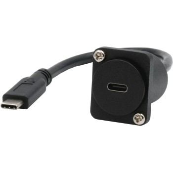 EXSYS EX-49166, D-Typ Adapter USB-C, USB 3.2 Gen2, Buchse-Stecker, 20cm EXSYS EX-49166, D-Typ Adapter USB-C, USB 3.2 Gen2, Buchse-Stecker, 20cm
