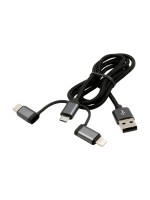 Exsys Câble chargeur USB EX-K1403-2 USB A - USB C 1 m