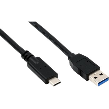 EXSYS EX-K1584-5.0, USB3.2 C-A, 5m, black , 5 Gbit, USB-C Stecker / USB-A Stecker