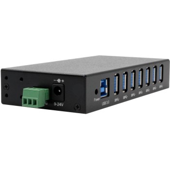 EXSYS EX-11237HMS-2, 7-Port USB3.2 HUB, 15KV ESD Schutz, Wand+Tisch+DIN-Rail EXSYS EX-11237HMS-2, 7-Port USB3.2 HUB, 15KV ESD Schutz, Wand+Tisch+DIN-Rail