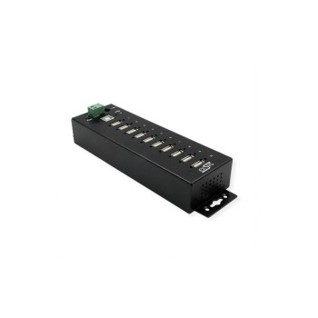 EXSYS EX-1170HMVS, 10x USB2.0, Metall HUB, 15KV ESD Schutz, Din-Rail, verschraubbar EXSYS EX-1170HMVS, 10x USB2.0, Metall HUB, 15KV ESD Schutz, Din-Rail, verschraubbar