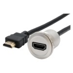 EXSYS EX-49180, Einbau-Adapter HDMI, Buchse for Stecker, 30 cm