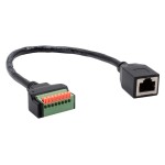 EXSYS EX-49120, Adapter RJ45, Cat.6, RJ45 Buchse zu 8-pin Terminal Block, 30 cm