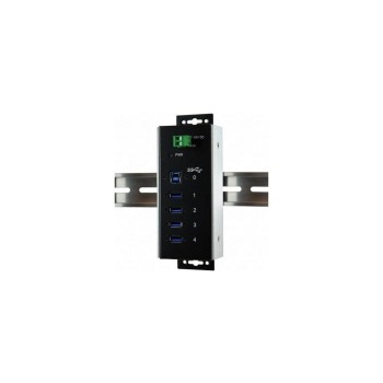 EXSYS EX-1187HMVS-WT, 7x USB3.2, Metall, 15KV ESD, Din-Rail, -40°C bis +85°C EXSYS EX-1187HMVS-WT, 7x USB3.2, Metall, 15KV ESD, Din-Rail, -40°C bis +85°C