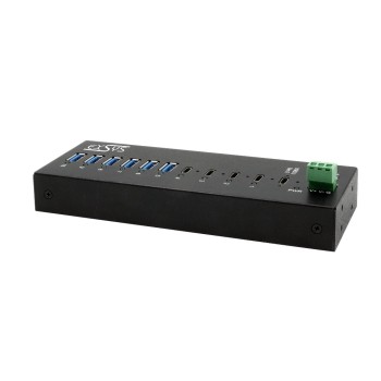 EXSYS EX-12280HMS, 10x USB3.2, Metall HUB, 15KV ESD, 4xUSB-C, 6xUSB-A EXSYS EX-12280HMS, 10x USB3.2, Metall HUB, 15KV ESD, 4xUSB-C, 6xUSB-A