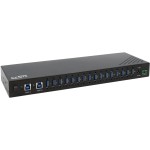 EXSYS EX-11236HMS, 16-Ports USB3.2gen1 HUB, Wand und DIN-Rail, 15KV ESD