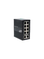 EXSYS EX-62026POE, 10-Port Switch, Industrial Switch, unmanaged, PoE, 12-48VDC