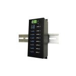 exSys EX-1187HMVS, 7x USB 3.0, Metall,, Din-Rail, avec Überspannungsschutz,