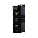 exSys EX-1177HMV, 7x USB 2.0, Metall,, Din-Rail, verschraubbar