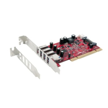 exSys EX-1093-2, 4 Port USB 3.0, PCI,, with  LP Blende, Chip: Renesas uPD720202