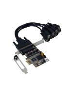 exSys EX-44384, PCI-Express Card for, 4x Seriell RS-232, SystemBase SB16C1054PCI
