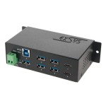 exSys EX-1197HMS, 7x USB 3.0 / 3.1 HUB, mit 7 Ports, CDP + DBP Modus, 7 - 48V