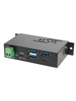 exSys EX-1195HMS, 4x USB 3.0 / 3.1 HUB, mit 7 Ports, CDP + DBP Modus, 7 - 48V