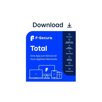 F-Secure Total Security & VPN 3U/1J, ESD, alle Plattformen, full-version, ML