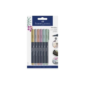 Faber-Castell Feutres de coloriage Metallics 6 pièces
