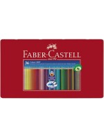 FABER-CASTELL Buntstifte COLOUR GRIP 2001, 36er Metalletui, dreieckig, farbig lackiert