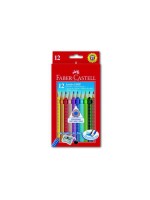 FABER-CASTELL Jumbo GRIP Farbstifte, 12er Kartonetui, dreieckig,