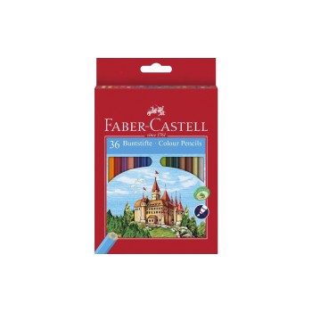 FABER-CASTELL Castle Eco Farbstifte, 36er Kartonetui, wasserfest FABER-CASTELL Castle Eco Farbstifte, 36er Kartonetui, wasserfest