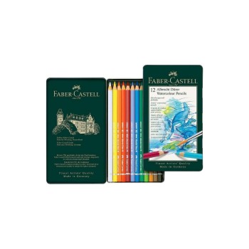 FABER-CASTELL A. Dürrer Aquarellfarbstifte, 12er Metalletui