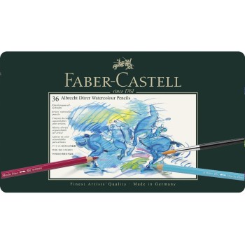 FABER-CASTELL A. Dürrer Aquarellfarbstifte, 36er Metalletui