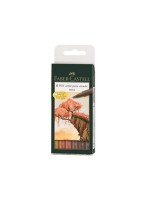 FABER-CASTELL PITT Artist Pen Etui Terra, pigmentierte Zeichentusche