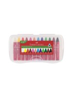 FABER-CASTELL Wachsmalkreide JUMBO, 12er Kunststoffbox