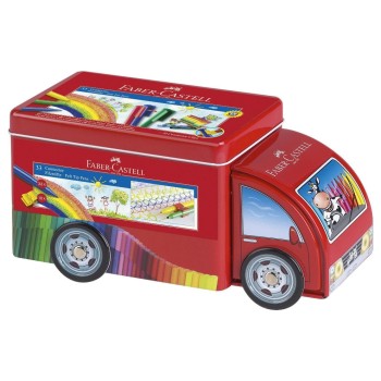 FABER-CASTELL Filzstift Connector, 33 Stifte im Truck, auswaschbar FABER-CASTELL Filzstift Connector, 33 Stifte im Truck, auswaschbar