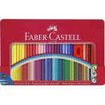 FABER-CASTELL Buntstifte COLOUR GRIP, 48er Metalletui, dreieckig, farbig lackiert