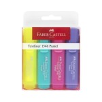 Faber-Castell Surligneur Pastell Paquet de 4