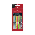 Faber-Castell Crayons de couleur 12 Colour Grip Pastell Neon Multicolore