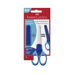 FABER-CASTELL Kinderschere Grip blue, with Klingenschutz