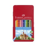 FABER-CASTELL Farbstifte Classic Colour, Hexagonal, 12er Metalletui