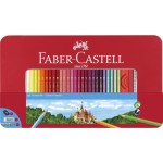 Faber-Castell Crayons de couleur Hexagonal Boîtier en métal des années 60