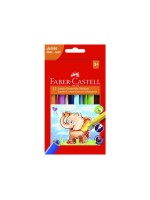 FABER-CASTELL Farbstifte dreikant Jumbo, 12er Metalletui