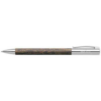 Faber-Castell Stylo bille AMBITION Cocos; chrome,B Faber-Castell Stylo bille AMBITION Cocos; chrome,B