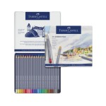 Faber-Castell Crayons aquarelle de couleur Goldfaber 24 boîtier métallique