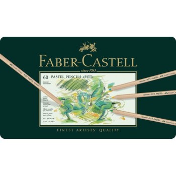 Faber-Castell Crayons de couleur Pitt Pastel 60 Boîtier en métal Faber-Castell Crayons de couleur Pitt Pastel 60 Boîtier en métal