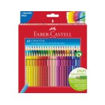 Faber-Castell Crayons de couleur Colour Grip Etui en carton 48er