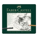 Faber-Castell Stylo graphite Pitt Boîtier métallique de 24 pièces