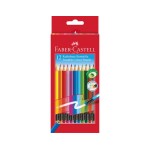 Faber-Castell Crayons de couleur erasable Etui en carton de 12 pièces