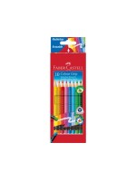 Faber-Castell Crayons de couleur Colour Grip erasable Etui en carton de 10 pièces