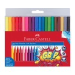Faber-Castell Feutres de coloriage Grip Colour Marker Boîte en plastique de 20 pièces