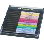 Faber-Castell Stylo à encre Pitt Artist Pen Boîte de 12 pastels