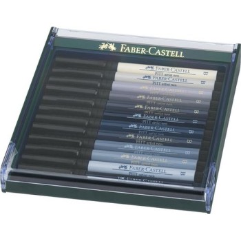 Faber-Castell Stylo à encre Pitt Artist Pen Jeu de 12 Faber-Castell Stylo à encre Pitt Artist Pen Jeu de 12