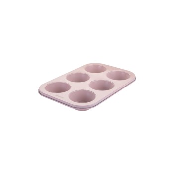 Fackelmann x Pamela Reif Muffinform, Stahl, pastell rosa