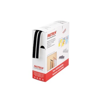 Fastech Box 10m ruban 2x10mm, autocollant, genre velcro Fastech Box 10m ruban 2x10mm, autocollant, genre velcro