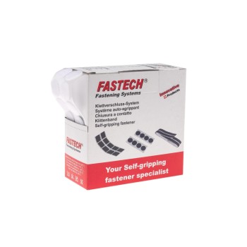 FASTECH Points auto-agrippants Box 20 mm x 5 m auto-adhésif, blanc FASTECH Points auto-agrippants Box 20 mm x 5 m auto-adhésif, blanc