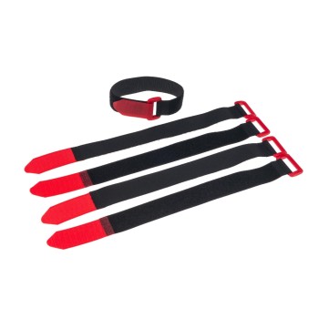 FASTECH Bande à dragonne FAST-VSTRAP 25 x 480 mm, Noir/Rouge FASTECH Bande à dragonne FAST-VSTRAP 25 x 480 mm, Noir/Rouge