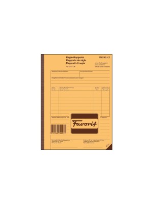 FAVORIT Regierapport D/F/I A5 8181 OK weiss 50×2 Blatt FAVORIT Regierapport D/F/I A5 8181 OK weiss 50×2 Blatt