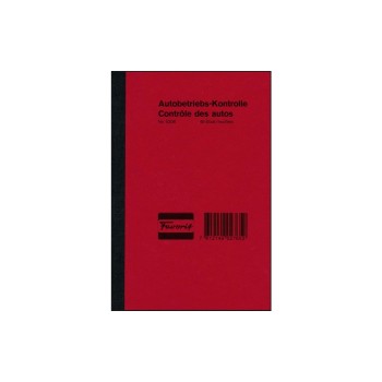 Favorit Autobetriebs-Kontrolle 48 Blatt, weiss, Einband Presspan rot, D/F, 120x180mm Favorit Autobetriebs-Kontrolle 48 Blatt, weiss, Einband Presspan rot, D/F, 120x180mm